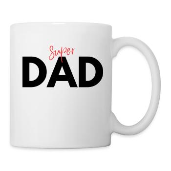 Superpapa sagt bestes Vatertagsgeschenk - Tasse - Weiß - Rechts