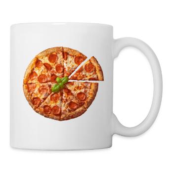 Einfach Pizza - Tasse - Weiß - Rechts