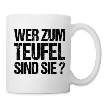 Wer sind sie Chef Kollege Kollegin Arbeit Kollege - Tasse - Weiß - Rechts