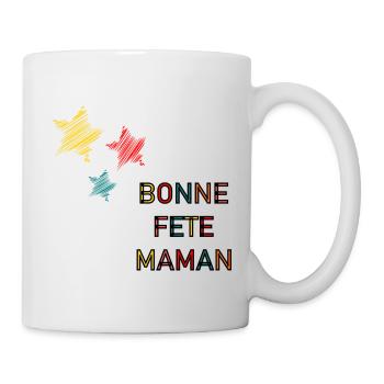 BONNE FÊTE. FÊTE DES MÈRES. FÊTE DES PÈRES. FÊTE - Mug blanc - blanc - Droite