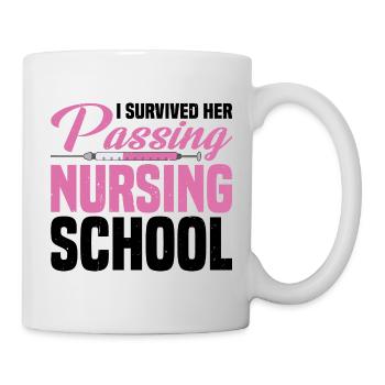 I Survived Her Passing Nursing School 15 - Mug - white - Right