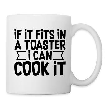 If It Fits In A Toaster, I Can Cook It 2 - Tasse - Weiß - Rechts