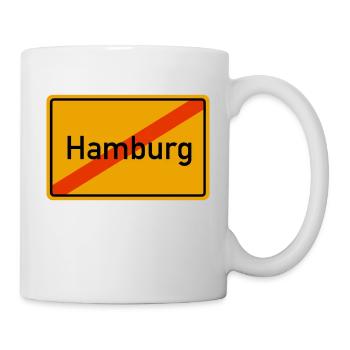 Hambourg ortsausgang - Mug blanc - blanc - Droite