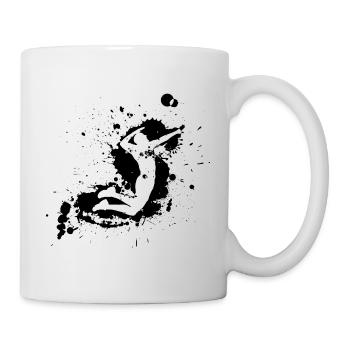 Volleyball Spike Man Schwarz - Tasse - Weiß - Rechts