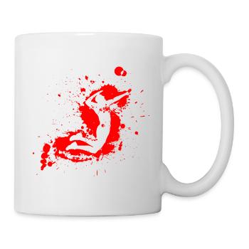 Volleyball Spike Man Rot - Tasse - Weiß - Rechts
