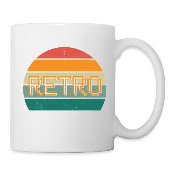 Rétro - Mug blanc - blanc - Droite