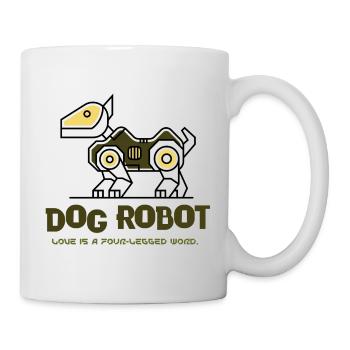 Dog Lover dog robot i love dogs - Tasse - Weiß - Rechts
