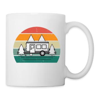 Retro Natur Camping - Tasse - Weiß - Rechts