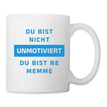 Motivation Gym Spruch - Tasse - Weiß - Rechts