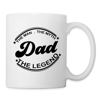 Dad The Man The Myth The Legend - Tasse - Weiß - Rechts