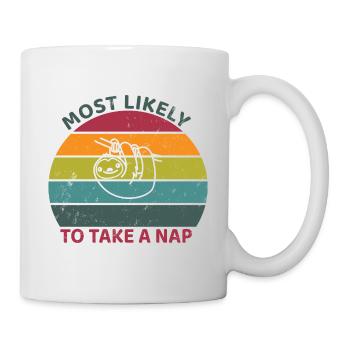 Most likely to take a nap - Sloth - Mug - white - Right