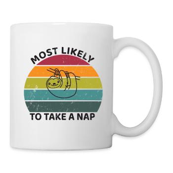 Most likely to take a nap - Sloth - Mug - white - Right