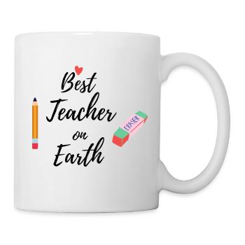 Best teacher on earth - Mug - white - Right