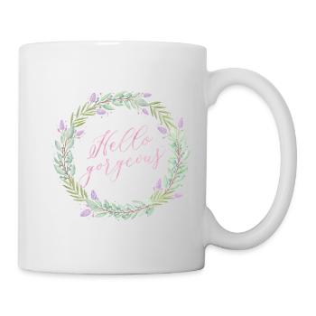 Hallo, du wunderbare Schönheit! - Tasse - Weiß - Rechts