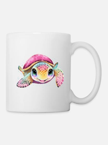 Bébé tortue - Mug blanc - blanc