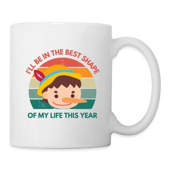 Die beste Form meines Lebens - Tasse - Weiß - Rechts