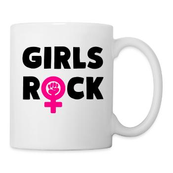 Girls Rock Girl Power - Mug - white - Right