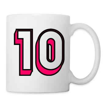 10. 10 YEARS. 10TH ANNIVERSARY. BIRTHDAY 10 YEARS. - Mug - white - Right