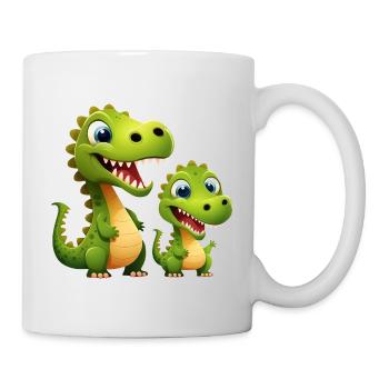 Dinosaur Baby Tyrannosaurus Two Dino T-Rex - Mug - white - Right