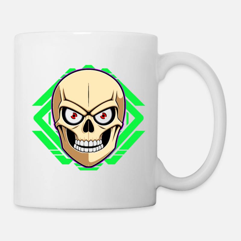 Totenkopf - Tasse - Weiß