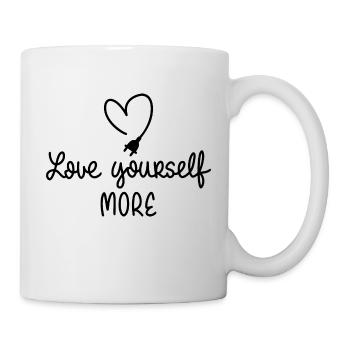 love yourself more - Mug - white - Right