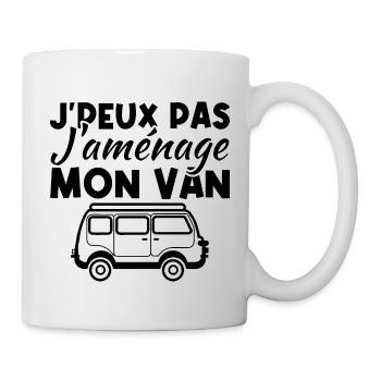 J'peux pas j'aménage mon van - Mug blanc - blanc - Droite