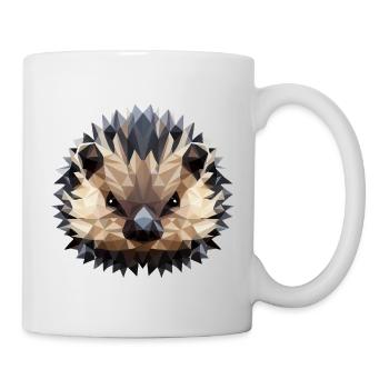 Polygon Hedgehog Design - Mug - white - Right