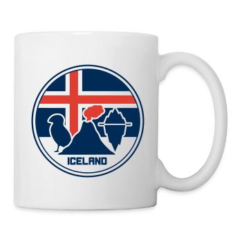 Islande - Île - Ísland - Mug blanc - blanc - Droite