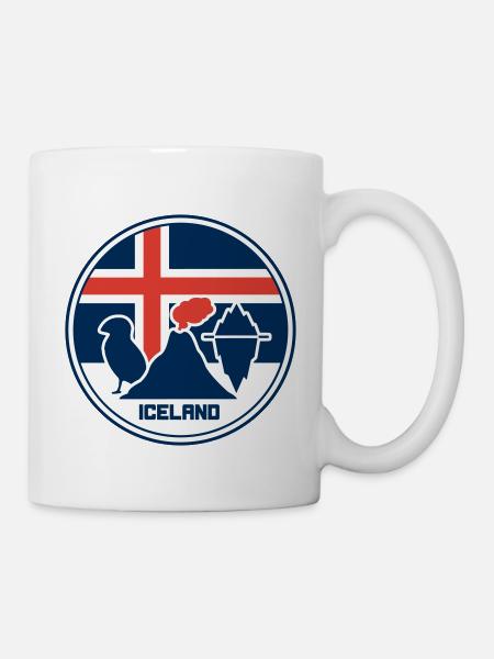Islande - Île - Ísland - Mug blanc - blanc