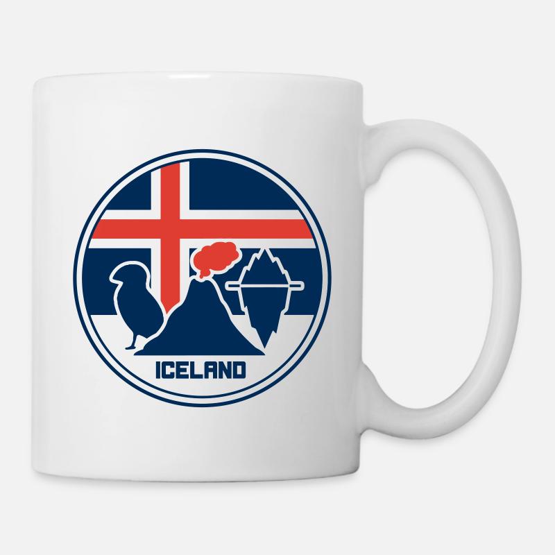 Islande - Île - Ísland - Mug blanc - blanc