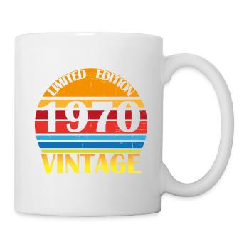 Vintage 1970 - Mug blanc - blanc - Droite