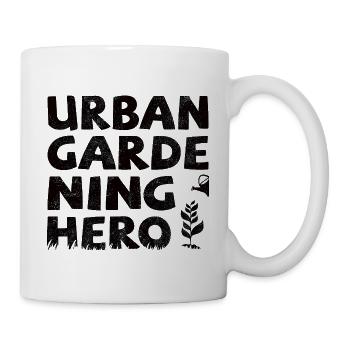 Urban gardening hero - Mug - white - Right