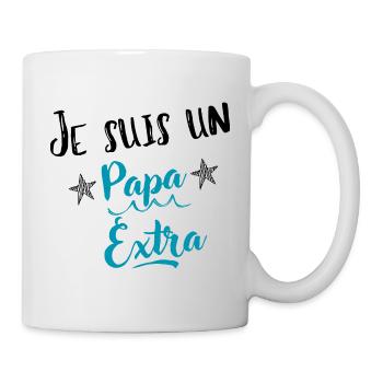 Papa extraordinaire - Cadeau fête des pères - Mug blanc - blanc - Droite