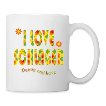 I LOVE SCHLAGER - Tasse - Weiß - Rechts