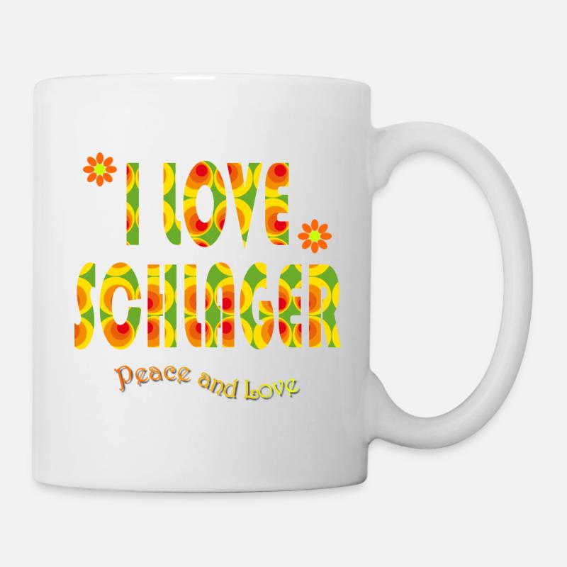 I LOVE SCHLAGER - Tasse - Weiß