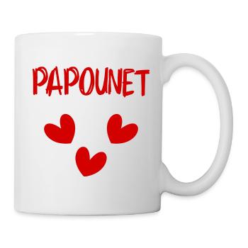 FÊTE DES PÈRES. BONNE FÊTE PAPA. PAPA. BONNE FÊTE - Mug blanc - blanc - Droite