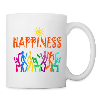 HAPPINESS - Tasse - Weiß - Rechts