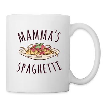 Mamma's Spaghetti - Tasse - Weiß - Rechts