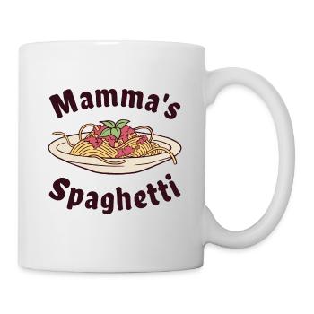 Mamma's Spaghetti - Tasse - Weiß - Rechts