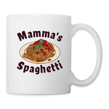 Mamma's Spaghetti - Tasse - Weiß - Rechts
