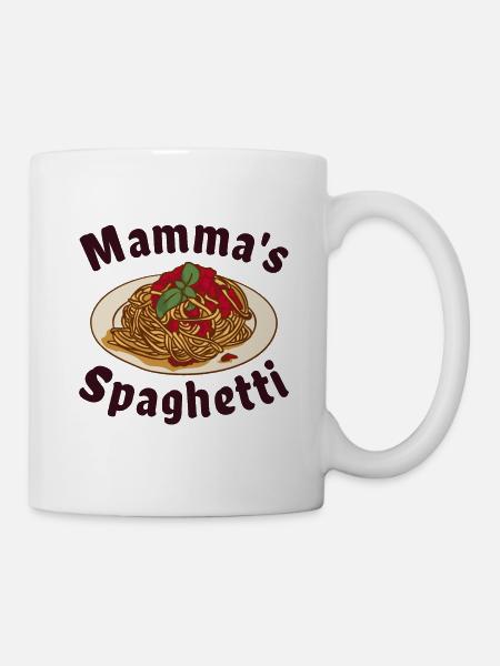Mamma's Spaghetti - Tasse - Weiß