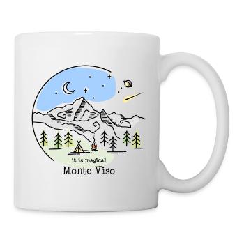 Monte Viso Randonnée Montagne Piémont Italie Souvenir - Mug blanc - blanc - Droite