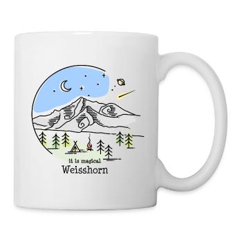 Weisshorn 4000er Montagne Valais Alpiniste Souvenir - Mug blanc - blanc - Droite