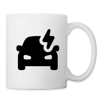 Black electric car - Mug - white - Right