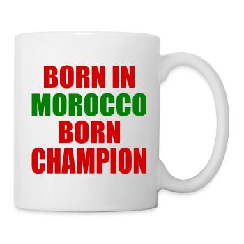 born in morocco born champion - morocco - Mug - white - Right