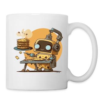 Frühstücks-Bot - Tasse - Weiß - Rechts
