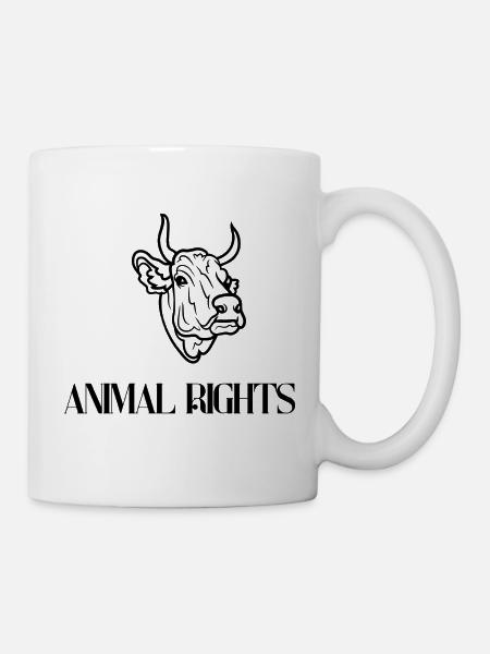 Animal Rights - Tasse - Weiß