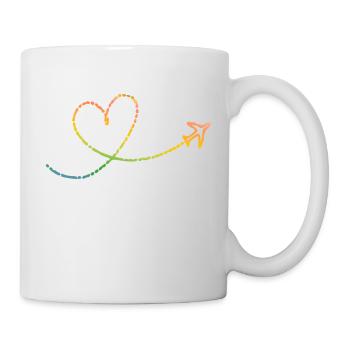 Liebe zum Reisen - Tasse - Weiß - Rechts