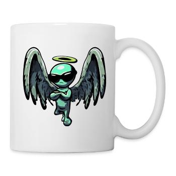 Alien Archangel - Halo et Wings Design - Mug blanc - blanc - Droite