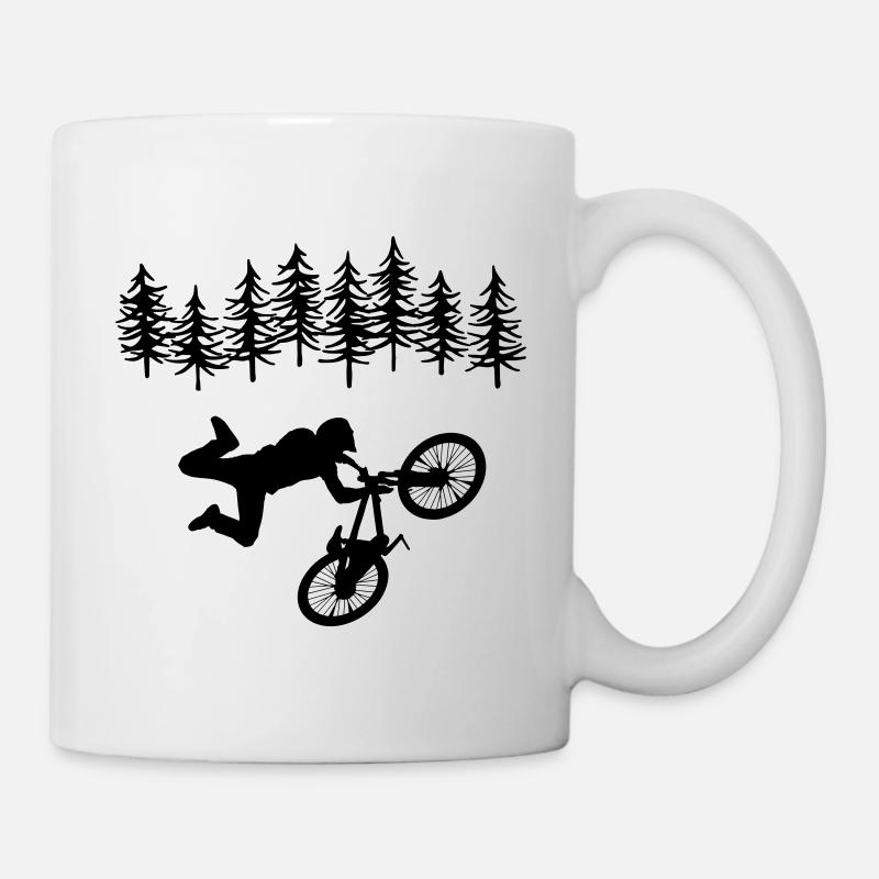 Mountain Bike - Tasse - Weiß